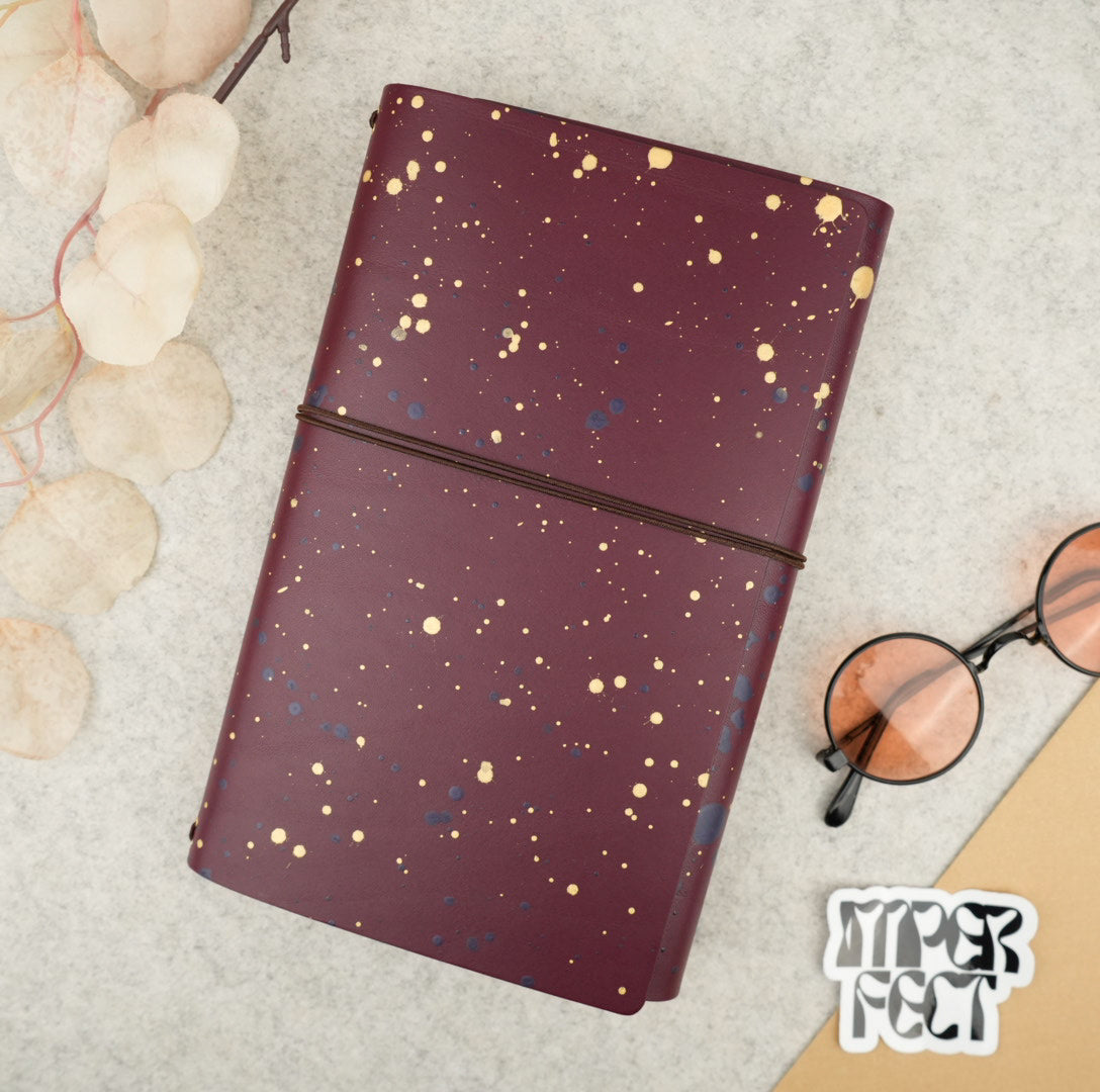 Imperfect Concepts Sadie Leather Notebook - A5 Trifold - Atlas Exclusive