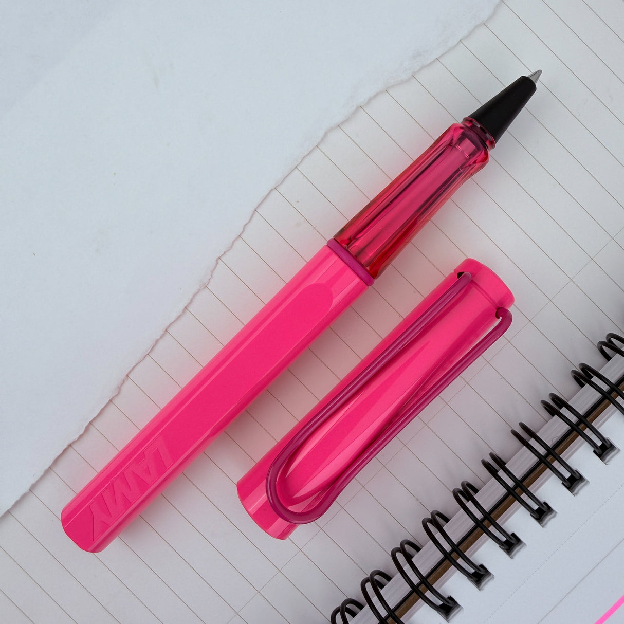 Lamy Safari Rollerball Pen - Neon Pink (Special Edition)