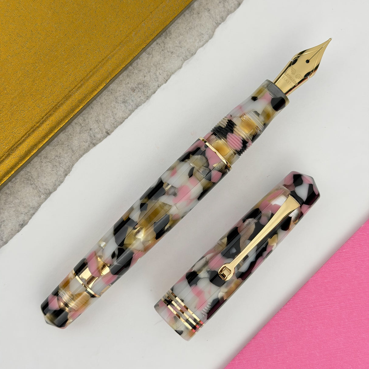 Leonardo Momento Zero Fountain Pen - Corricella with Gold Trim (Limited Edition)