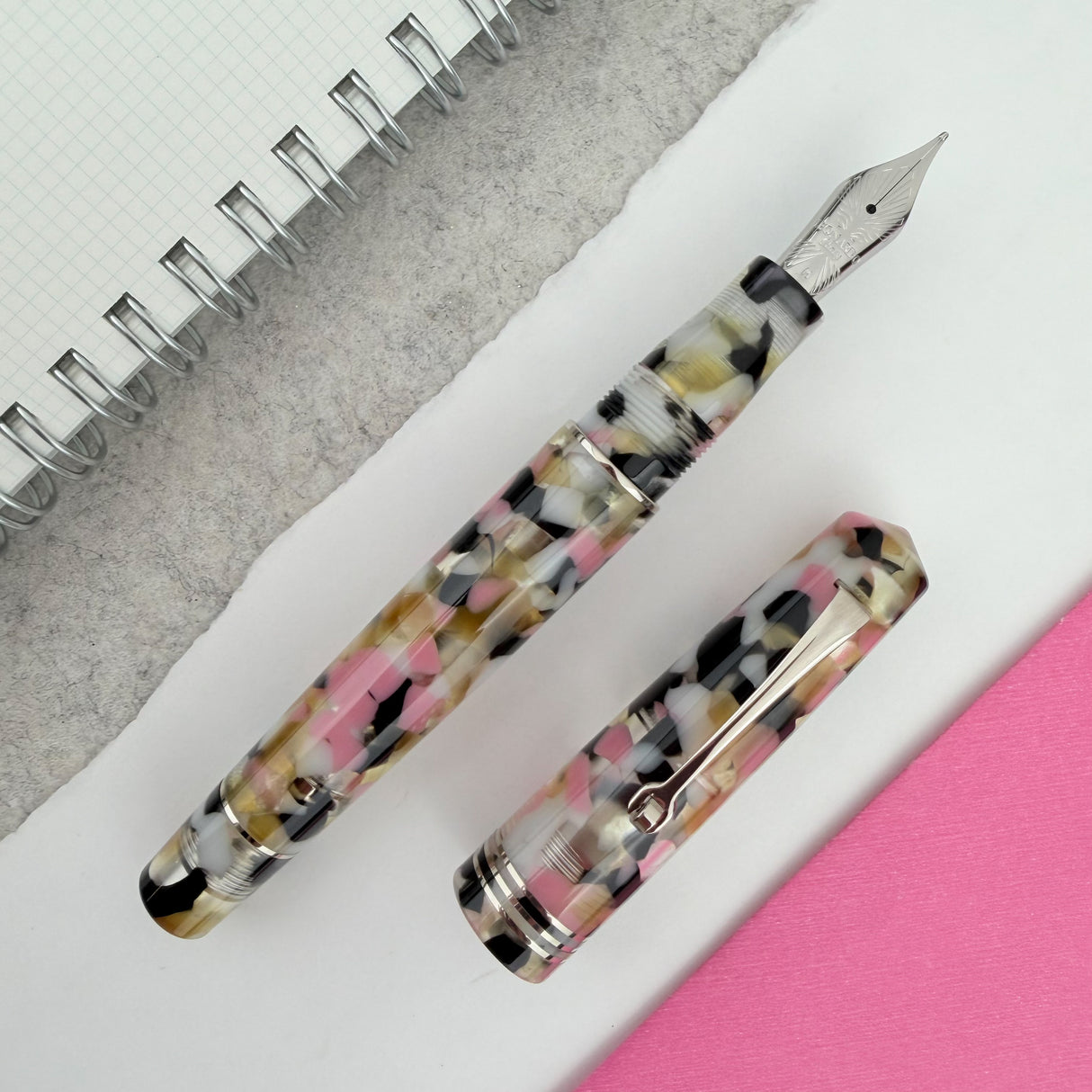 Leonardo Momento Zero Fountain Pen - Corricella with Silver Trim (Limited Edition)