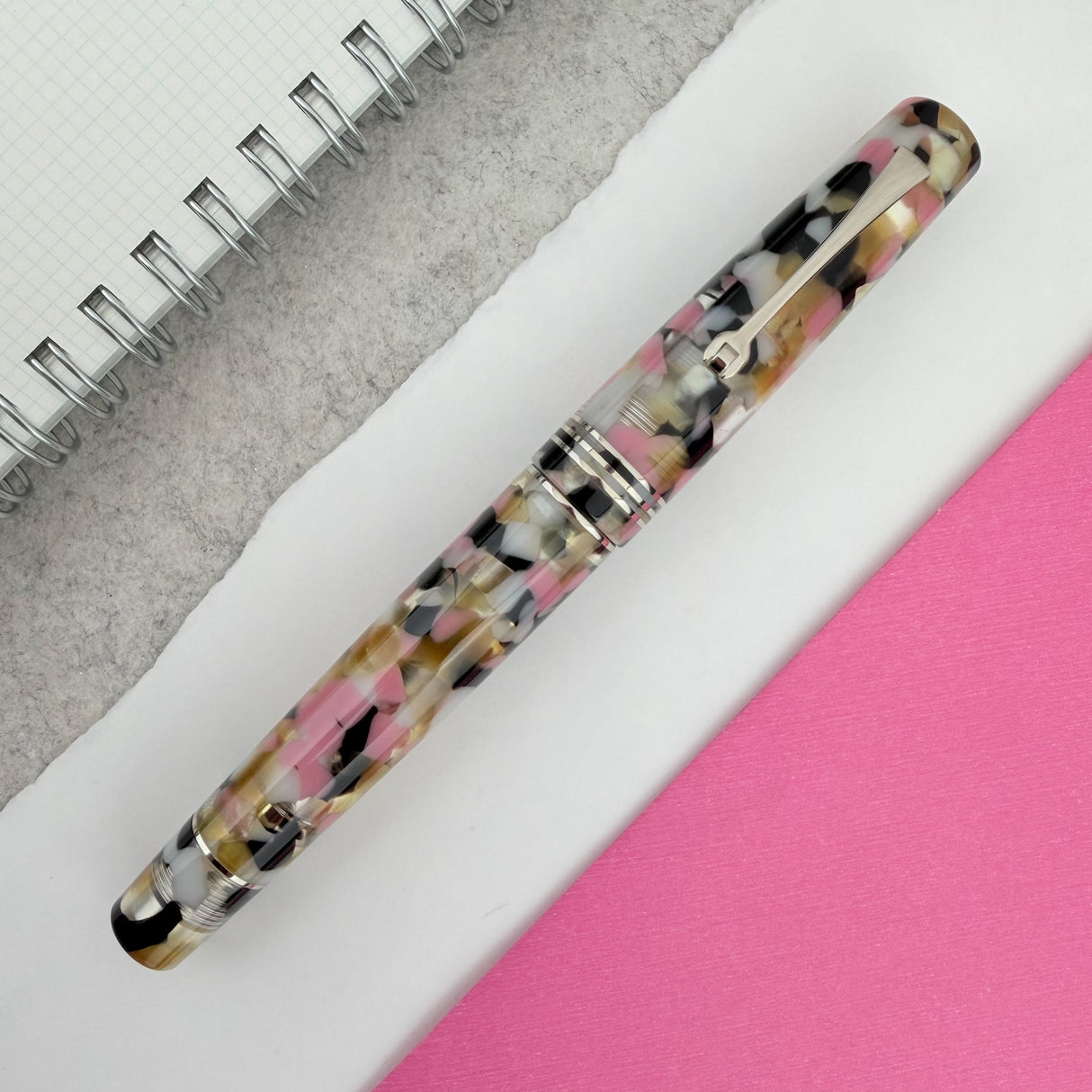 Leonardo Momento Zero Fountain Pen - Corricella with Silver Trim (Limited Edition)
