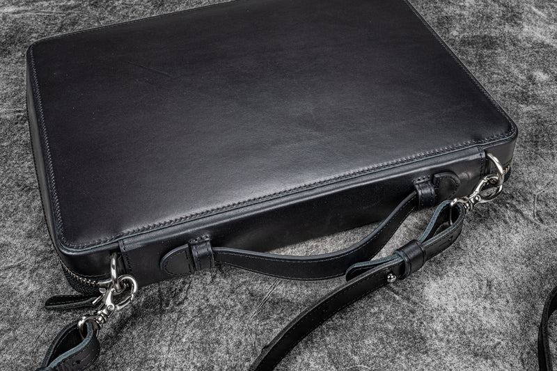 Galen leather Leather Compendium Bag - A4