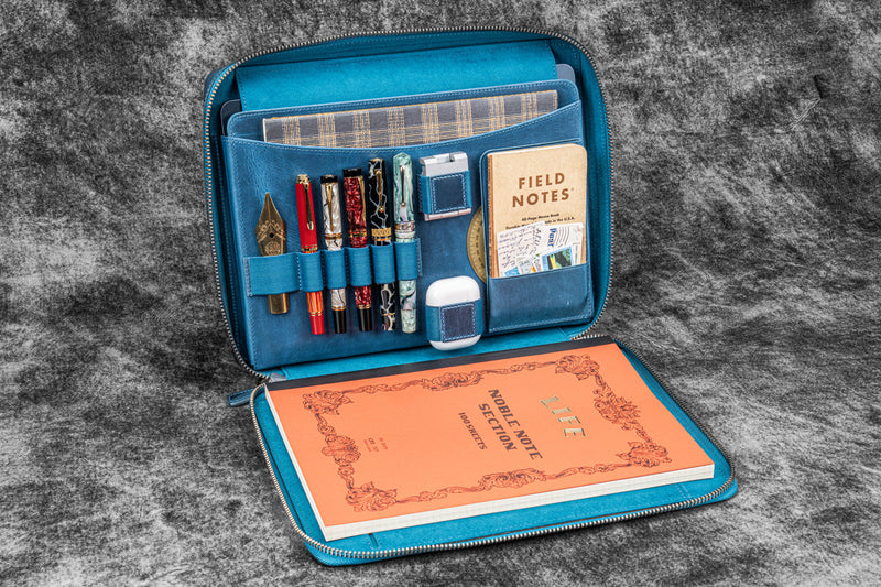 Galen leather Leather Compendium Bag - A4