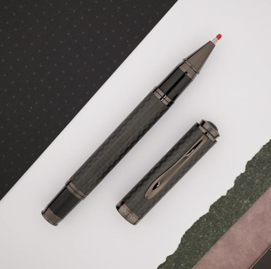 Monteverde Innova Rollerball Pen Gift Set - Carbon Fiber w/ Gunmetal