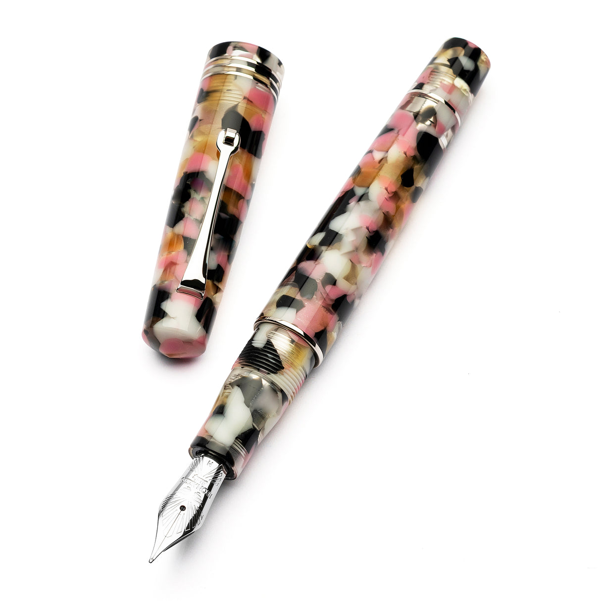Leonardo Momento Zero Fountain Pen - Corricella with Silver Trim (Limited Edition)