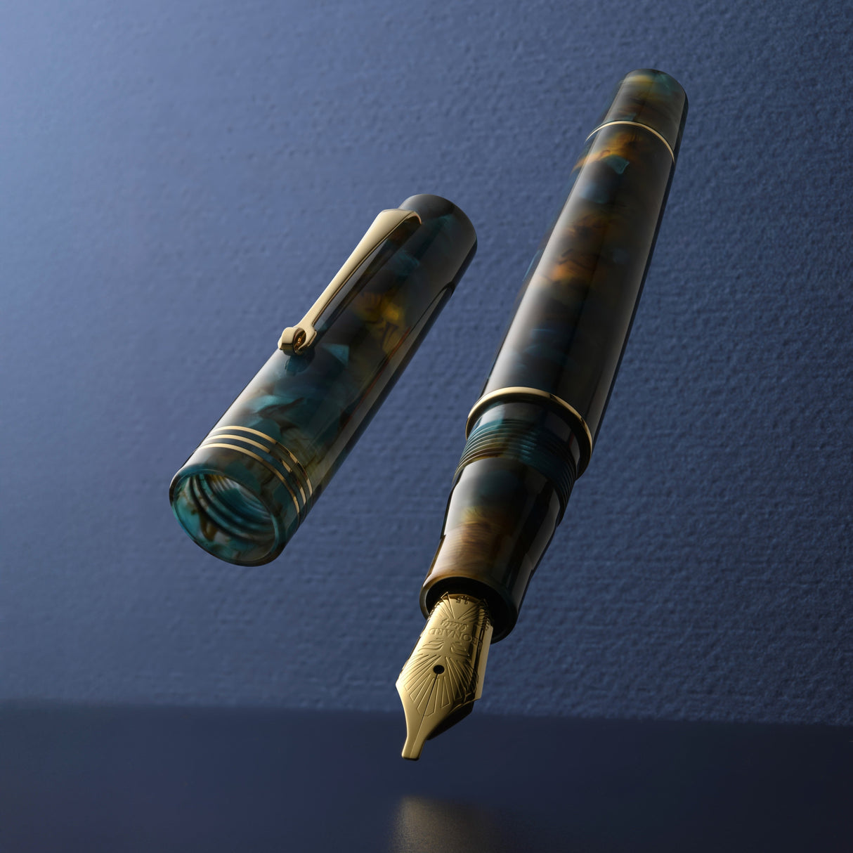 Leonardo Momento Zero Fountain Pen - Pausilya with Gold Trim (Limited Edition)