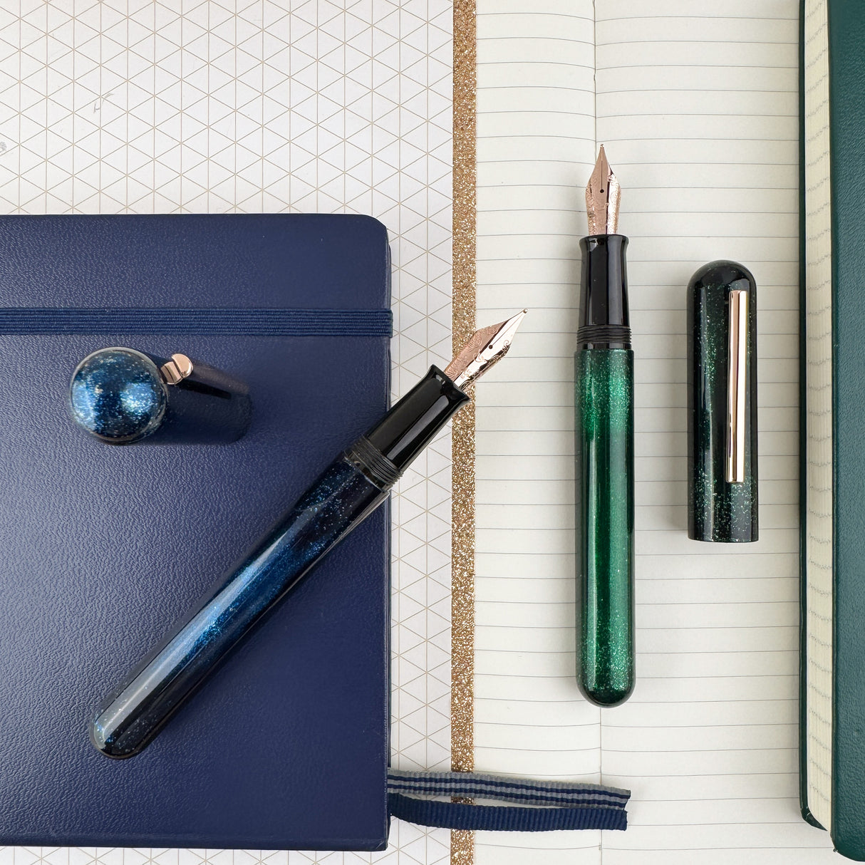 IKKAKU by Nahvalur Fountain Pen - Blue Moon