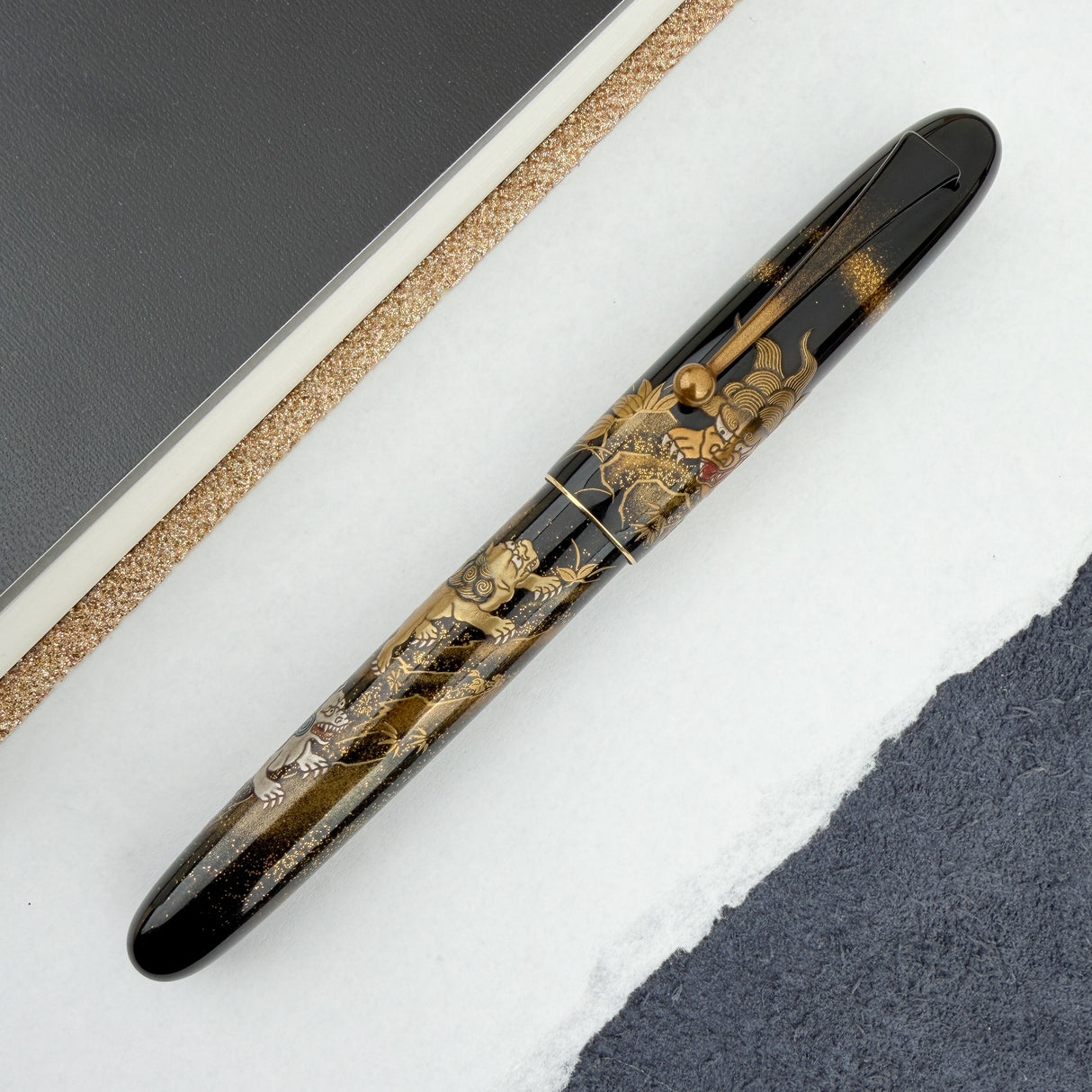 Namiki Yukari Royale Fountain Pen - Lioness and Cubs