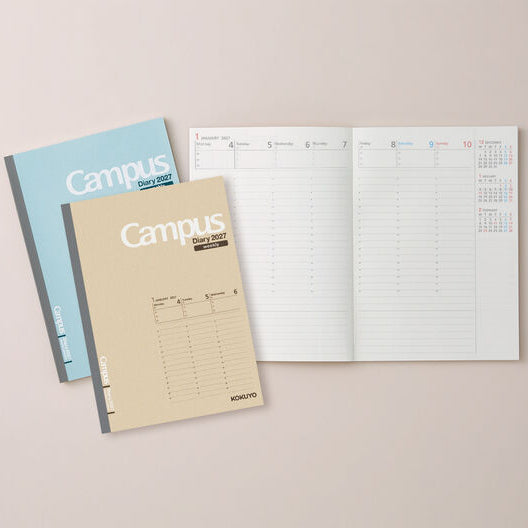 Kokuyo Campus 2027 Weekly Vertical Diary - A5