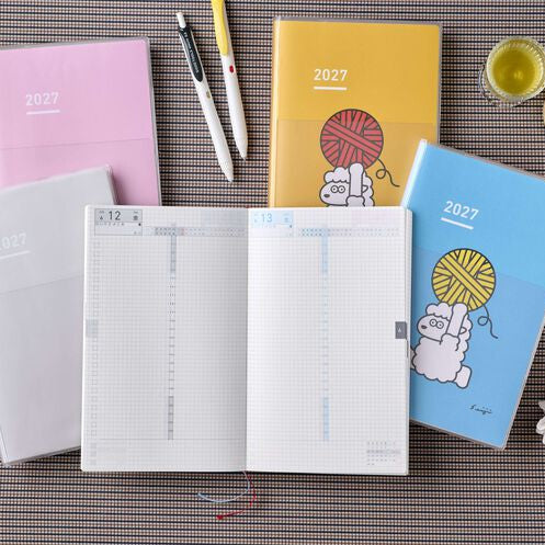 Kokuyo Jibun Techo Days 2027 B6 Slim Mini Planner