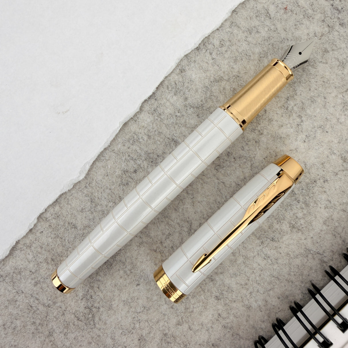 Parker IM Premium Fountain Pen - Pearl Lacquer & Gold Trim