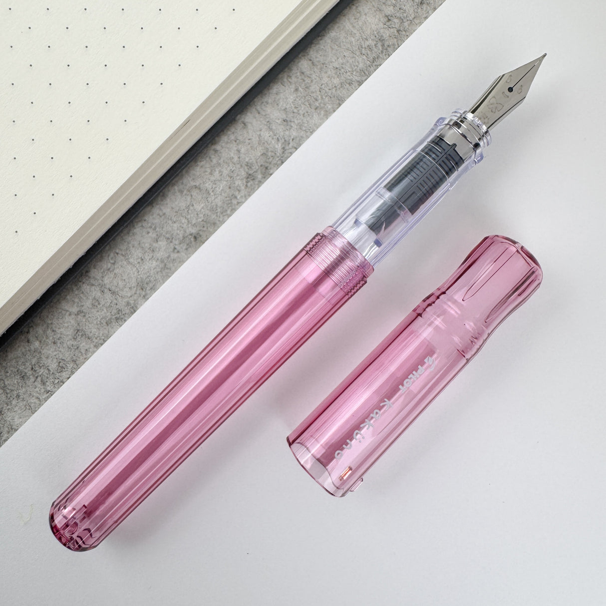 Pilot Kakuno Fountain Pen - Translucent Pink