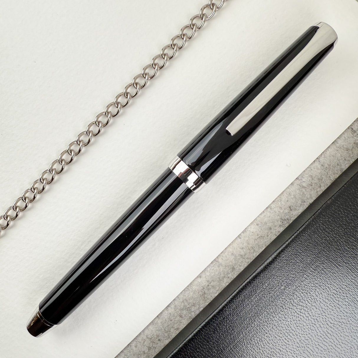 Pilot Metal Falcon Fountain Pen - Black