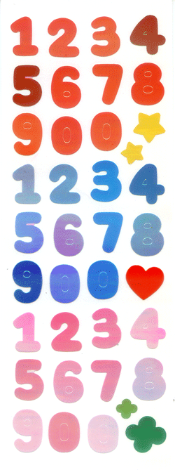 Okuyama & Co Aurora Stickers - Sun Sam's Numbers