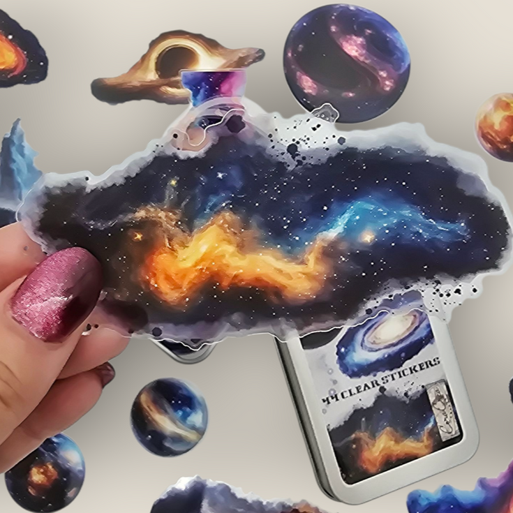 Atlas Stationers - CoraCreaCrafts Sticker Box - Outer Space - Stickers - Image 2