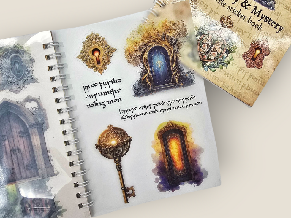 CoraCreaCrafts Lock & Keys Sticker Book