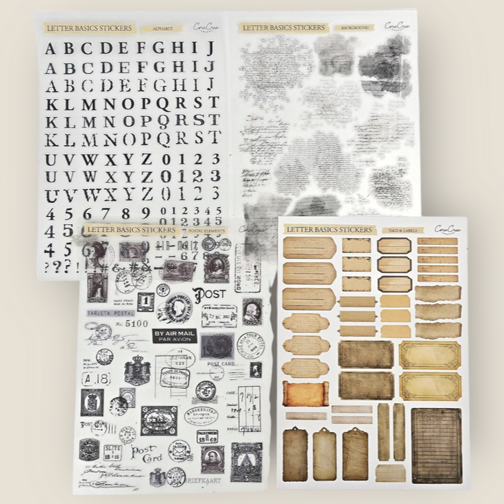 Atlas Stationers - CoraCreaCrafts Letter Basic Stickers - Stickers - Image 2
