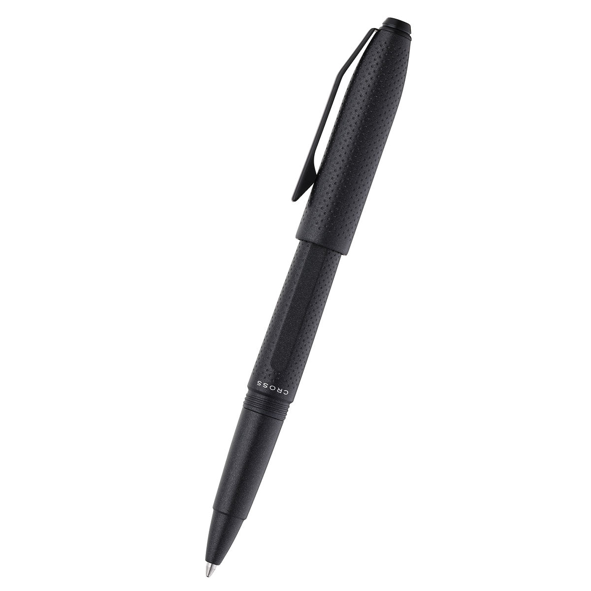 Prism Obsidian Black Rollerball Pen - side view