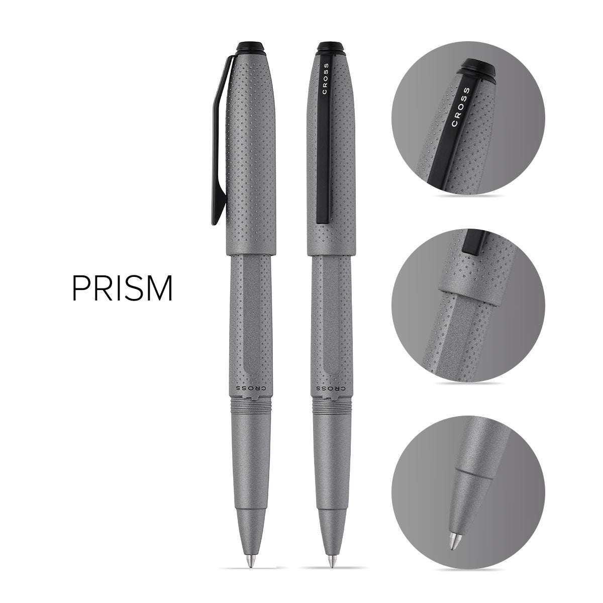 Prism Graphite Rollerball Pen - info graphic