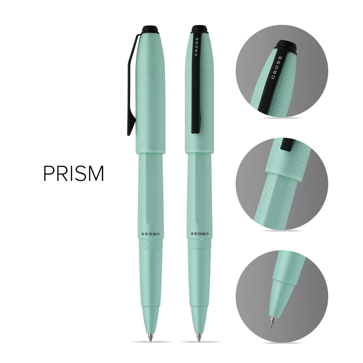Prism Seafoam Ballpoint Pen Info Graphic
