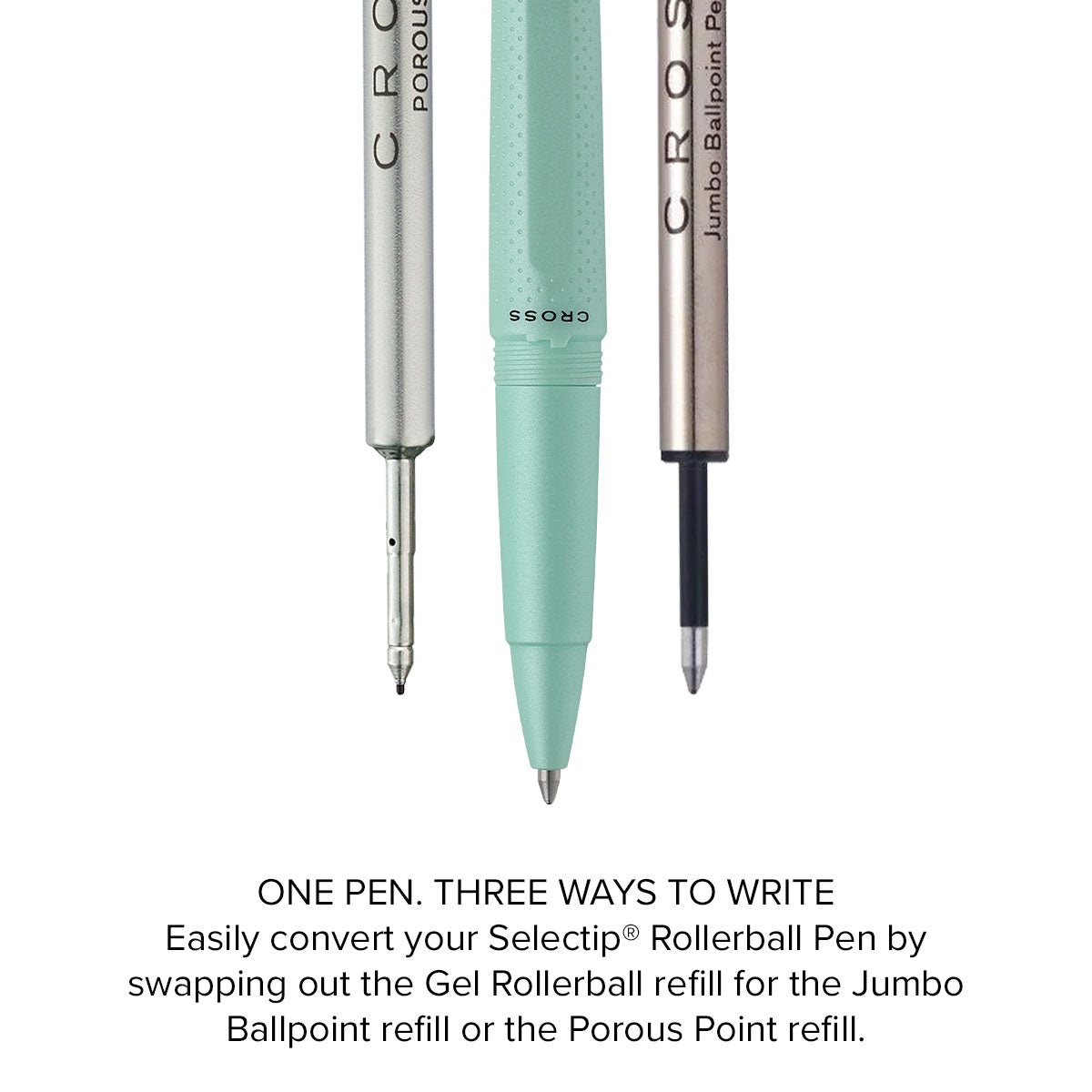 Prism Seafoam Rollerball Pen Selectip Refills