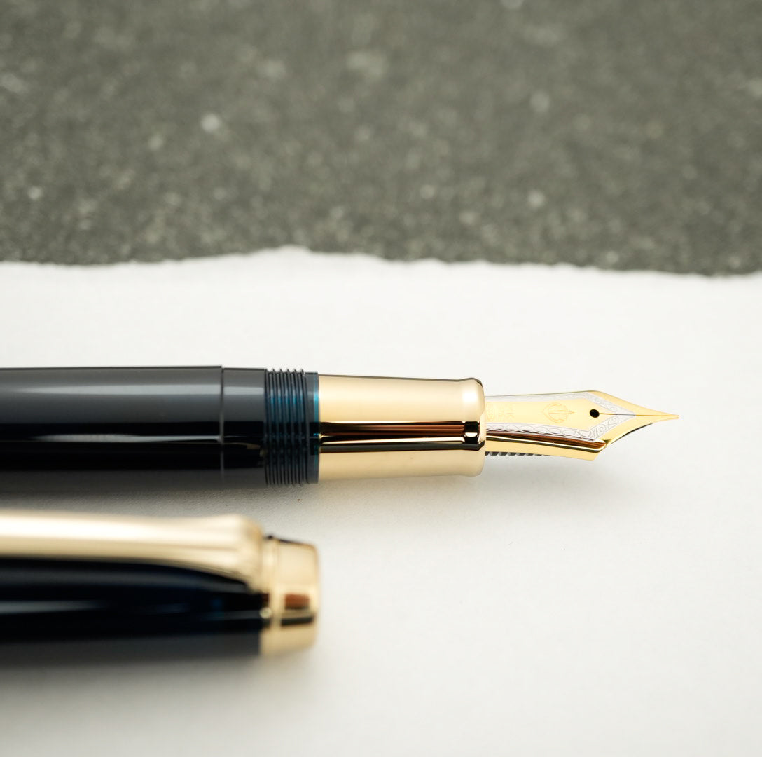 The Sailor Pro Gear Anchor Fountain Pen - Blue Dawn w/ Gold Trim