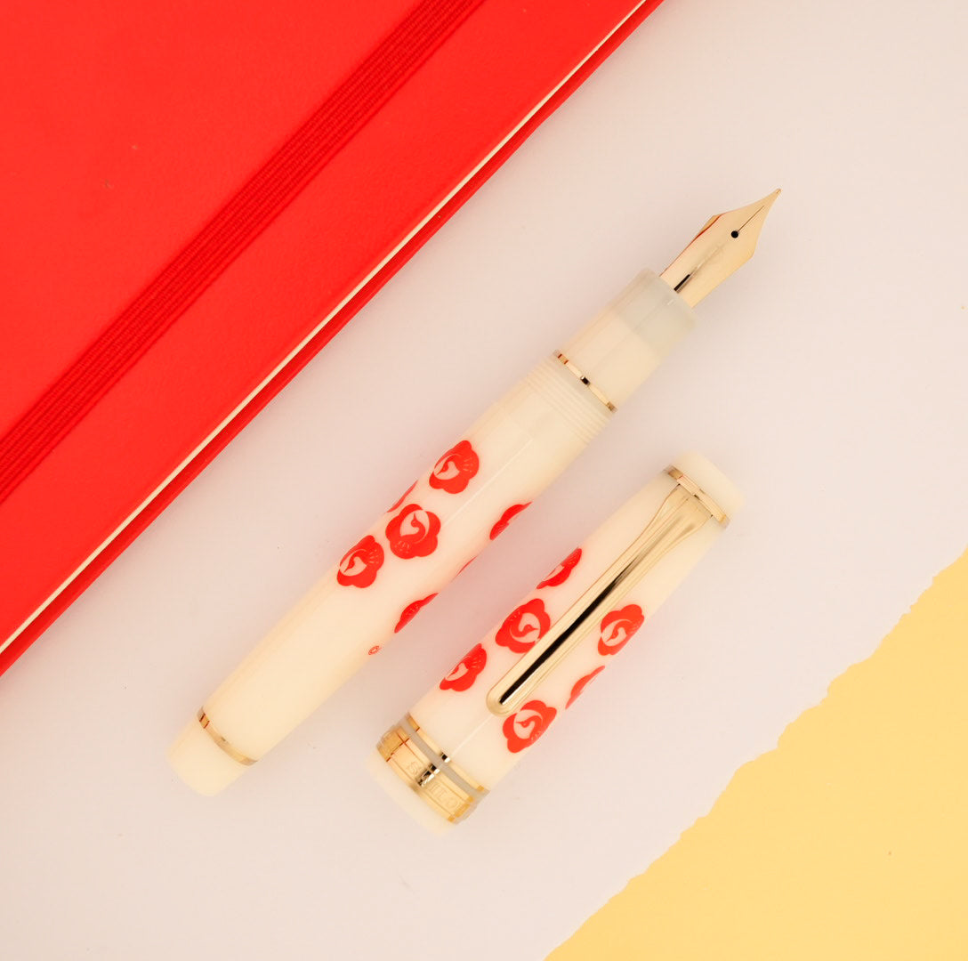 The Sailor Pro Gear x Kamawanu Fountain Pen Set - Tsurumaru-ume (Limited Edition)