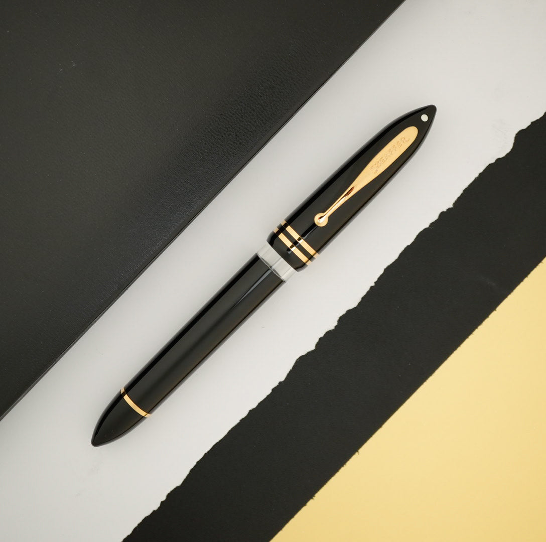 Sheaffer Balance III Rollerball Pen - Black w/ Gold Trim