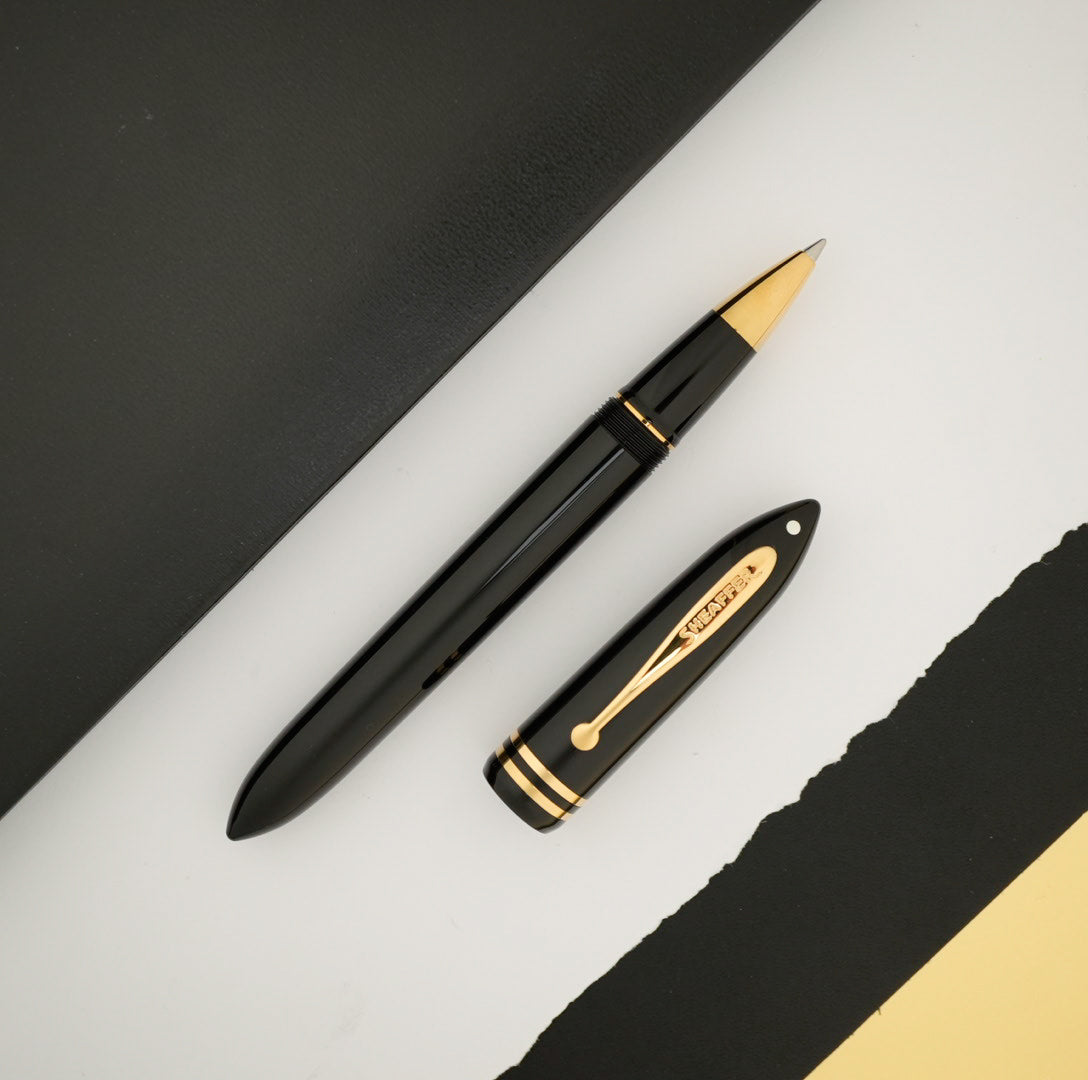 Sheaffer Balance III Rollerball Pen - Black w/ Gold Trim