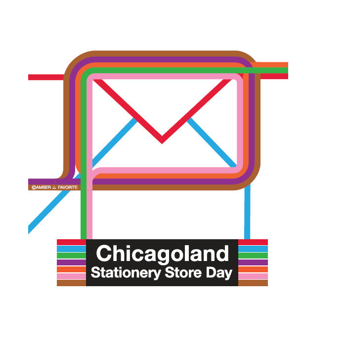 Chicagoland Envelope Sticker - Stationery Store Day (2026)