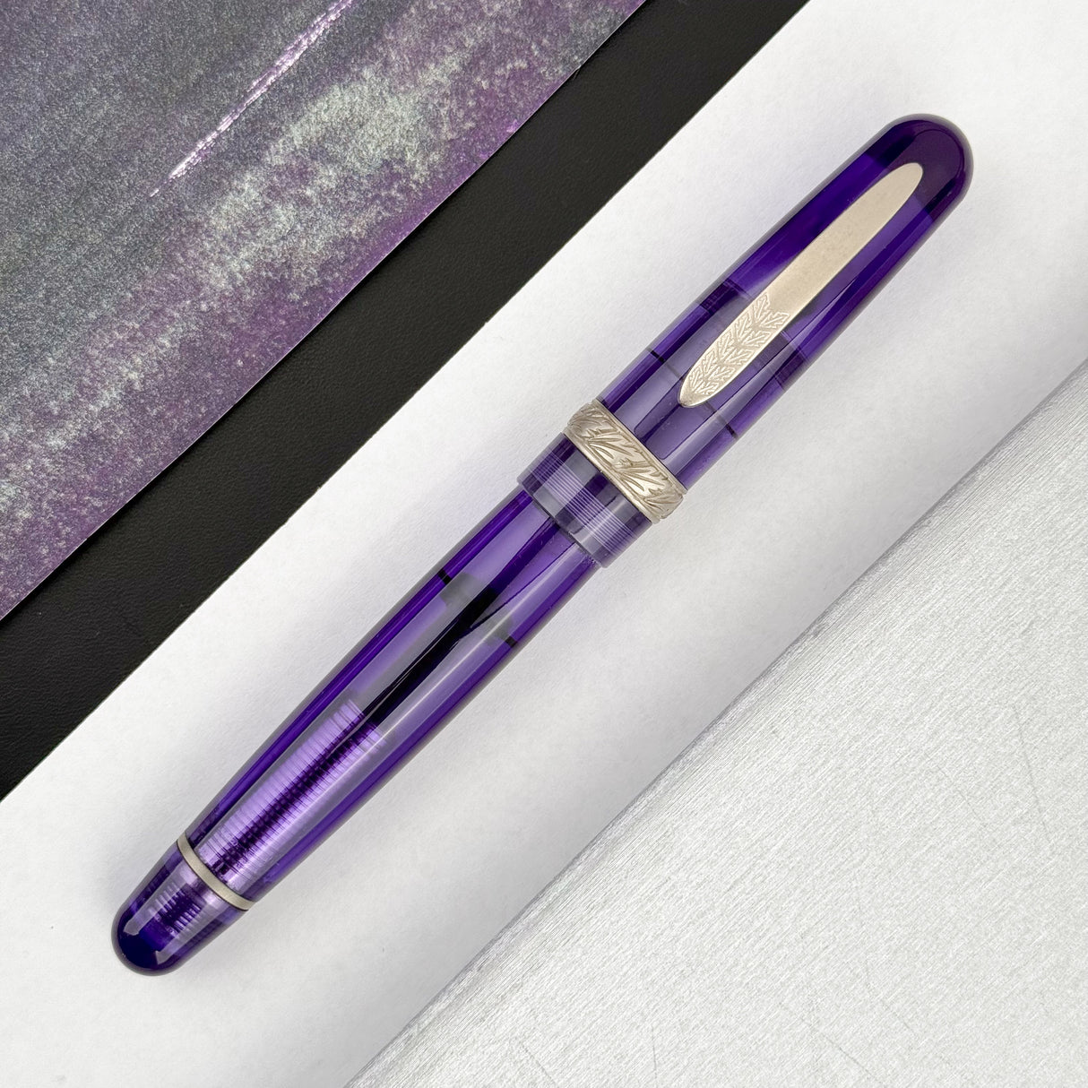 Stipula Rainbow Etruria Fountain Pen - Clear Purple