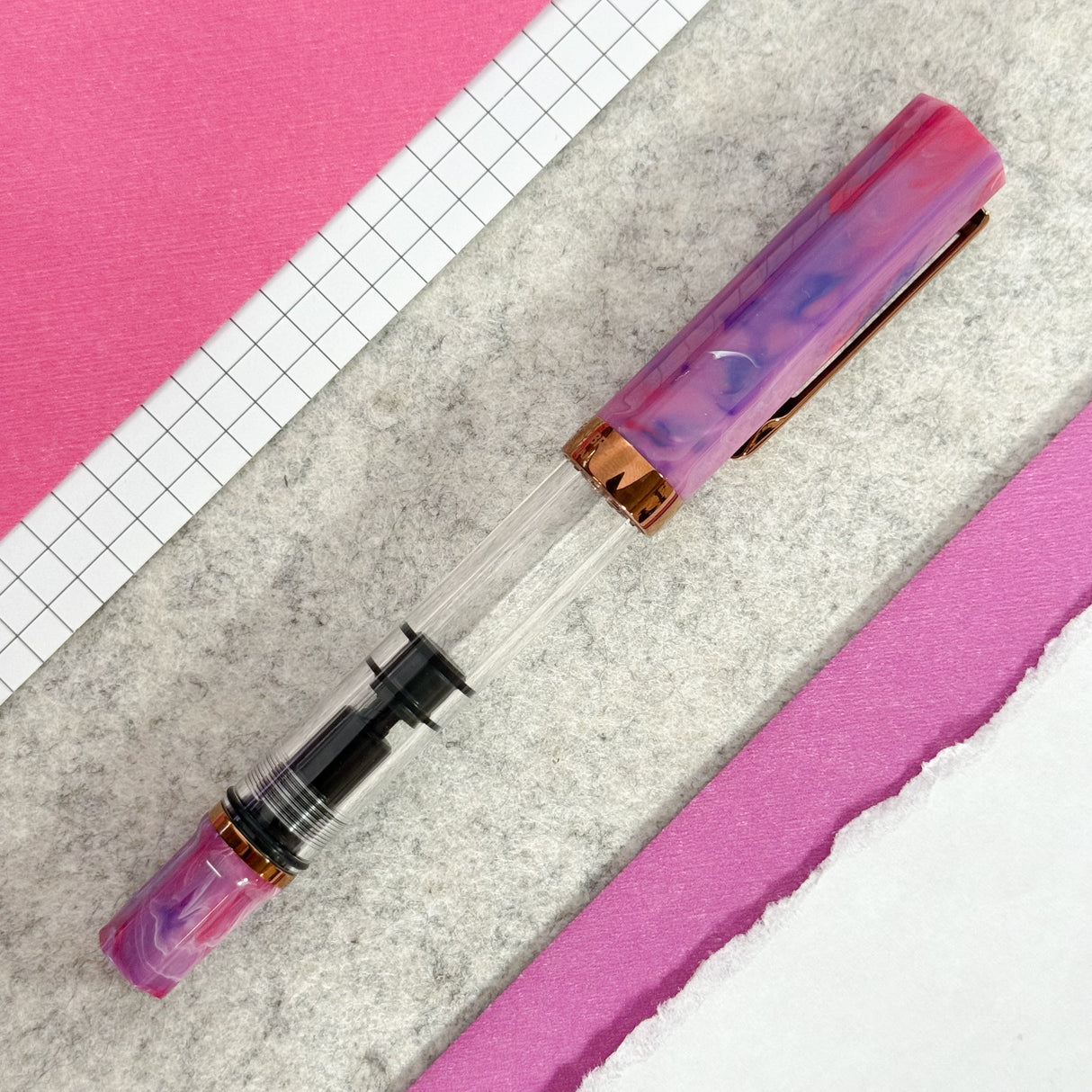 TWSBI Eco Fountain Pen - Fluorite Purple w/ Bronze