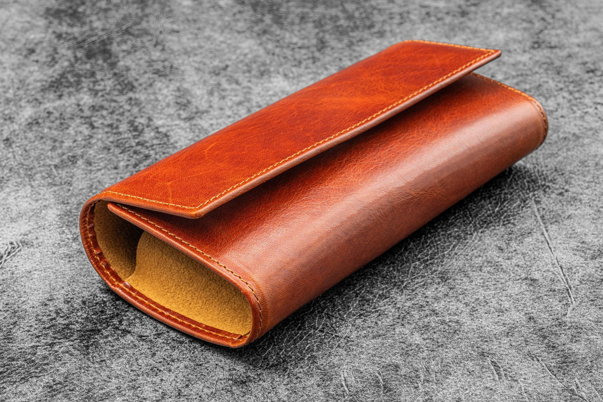 Galen Leather The Writer's Pen Wrap -6 Slots Pen Case