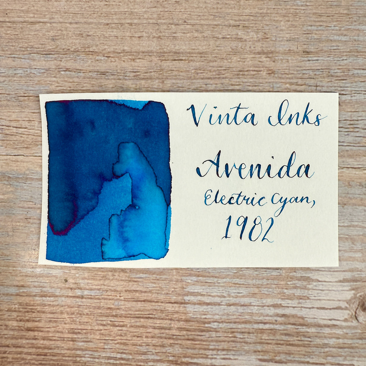 Vinta Electric Cyan (Avenida, 1982) - 15ml Bottled Ink