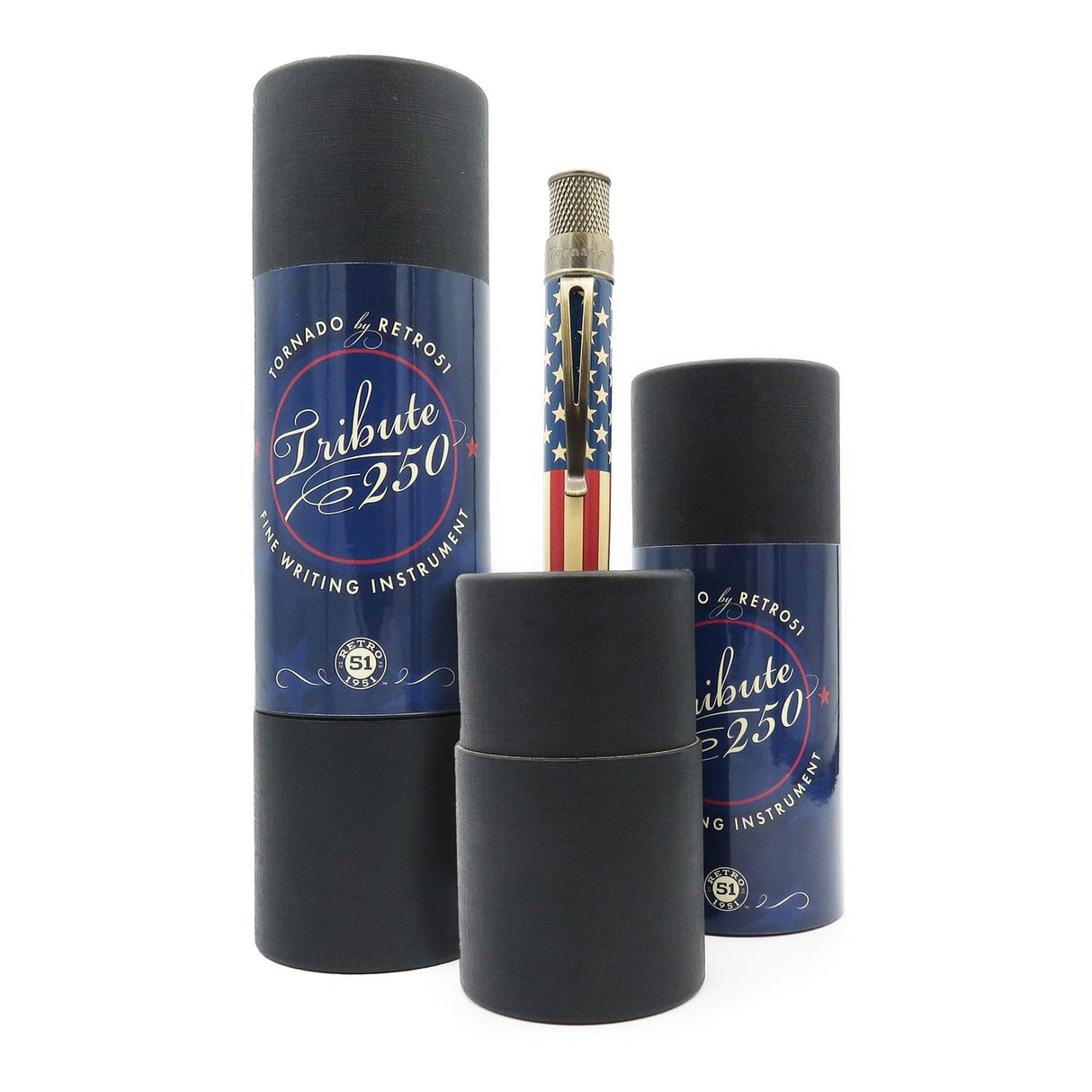 Retro 51 Tornado Vintage Metalsmith Rollerball Pen - Tribute 250 Flag
