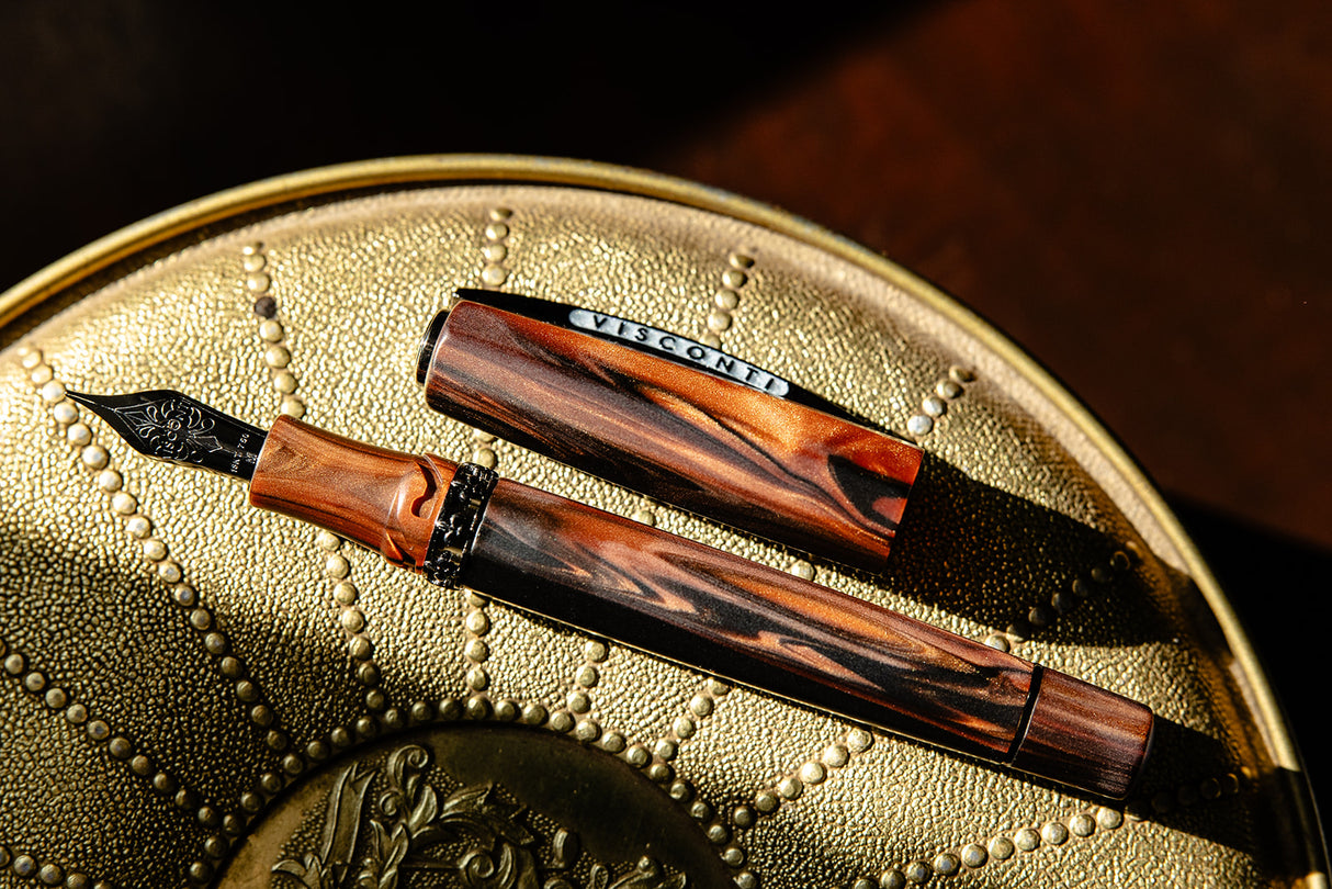 Visconti Medici Fountain Pen - Briarwood w/ Ruthenium