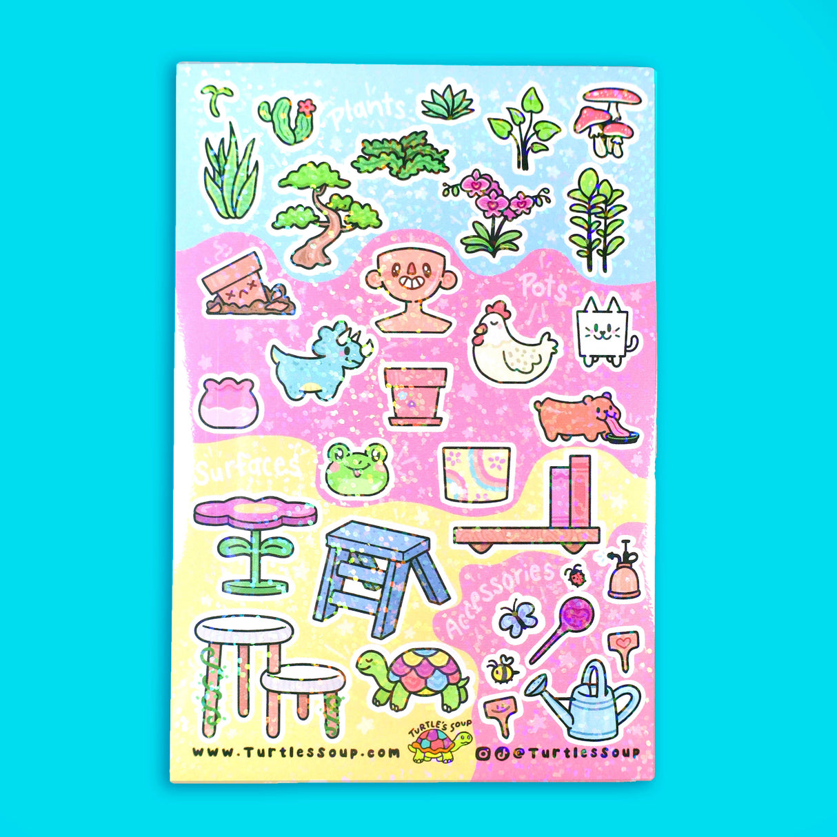 Make Your Own Planter Garden Stationery Sticker Sheet