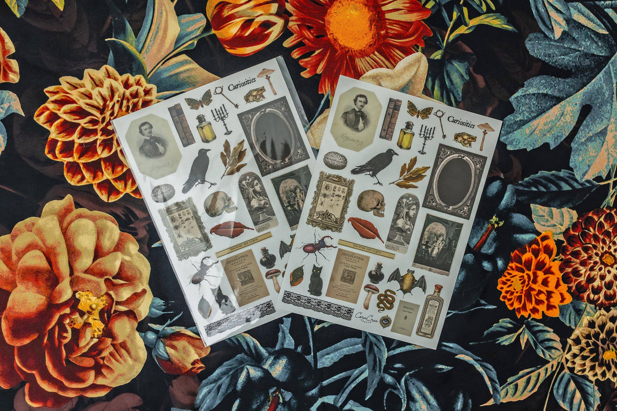 CoraCreaCrafts Curiosities Sticker Sheet