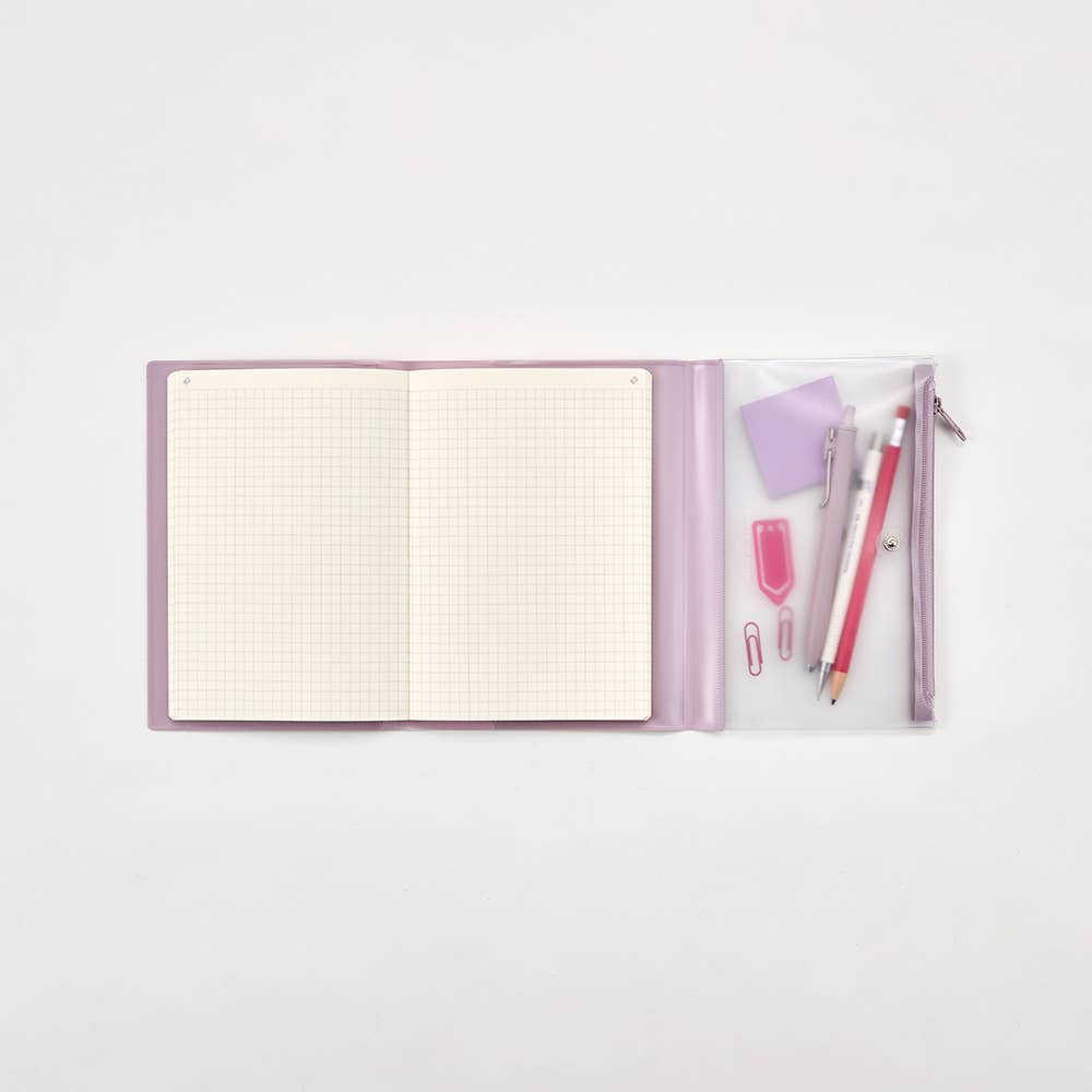 Isshoni. Pen Case + Notebook Cover PVC A5 R