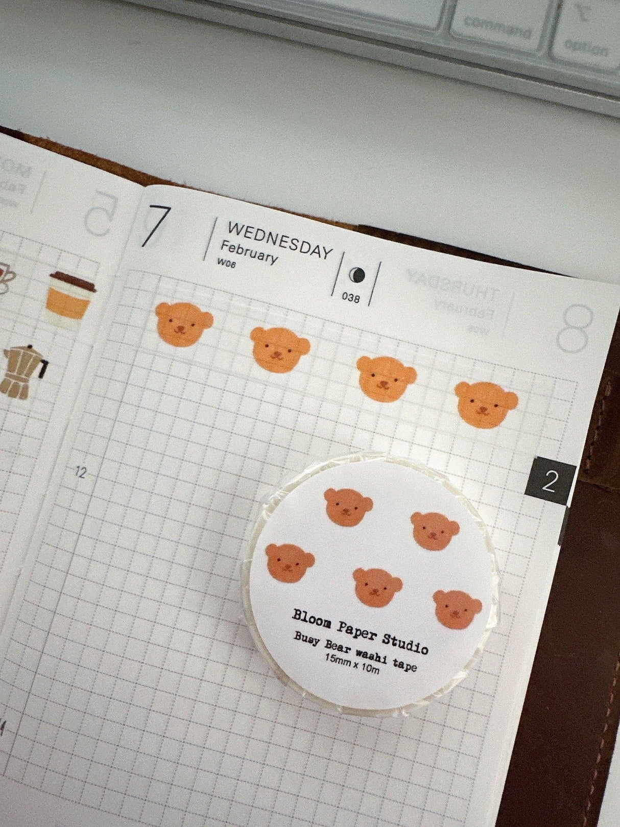 Bloom Paper Studio Busy Bear Washi Tape