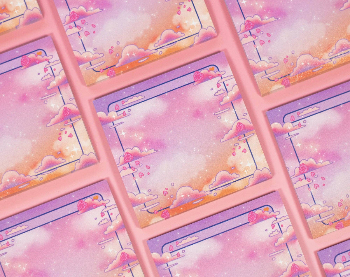 Unicorn Eclipse Rose Sky Sticky Notes