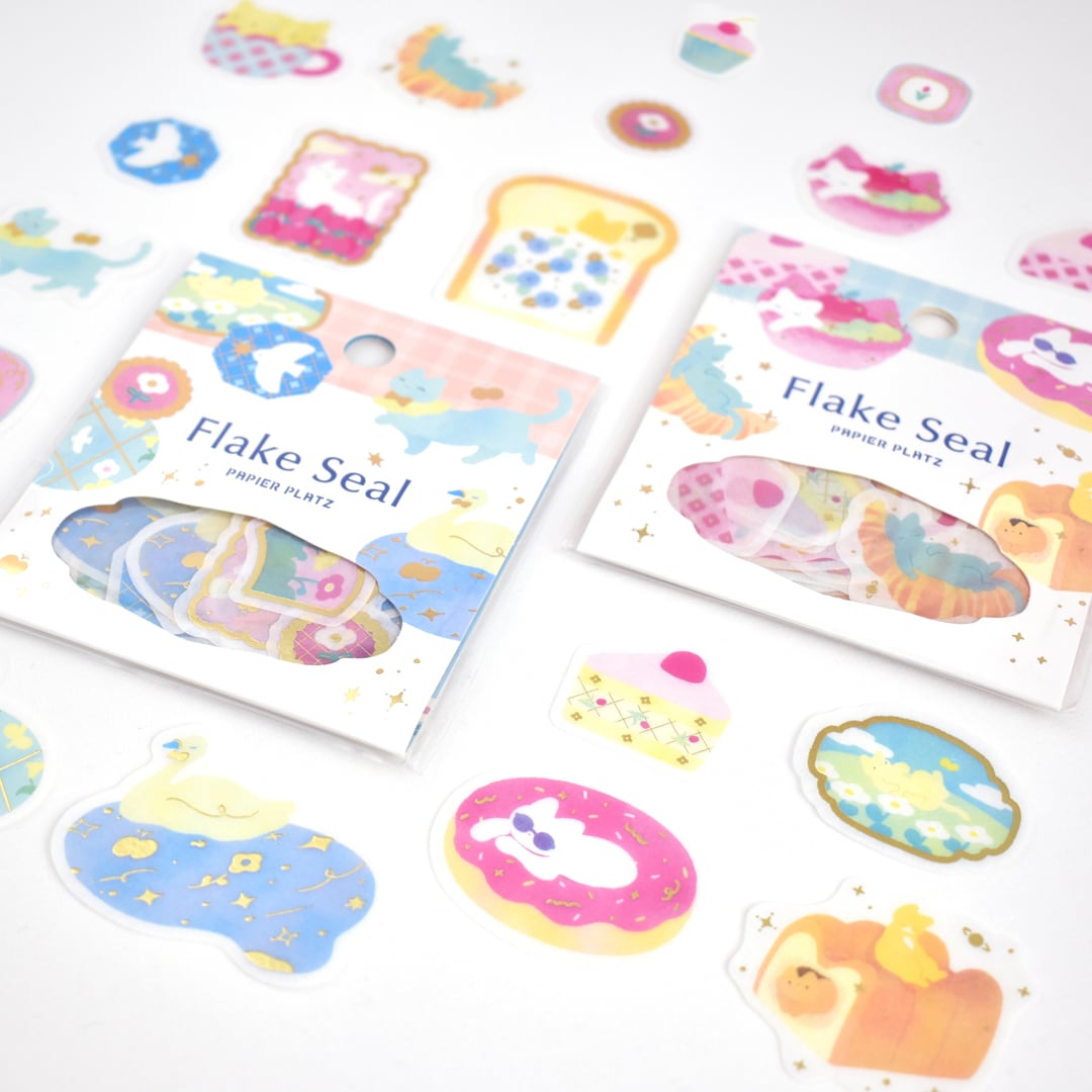 Papier Platz Kazu Miyashita Flake Stickers - Sweets Time