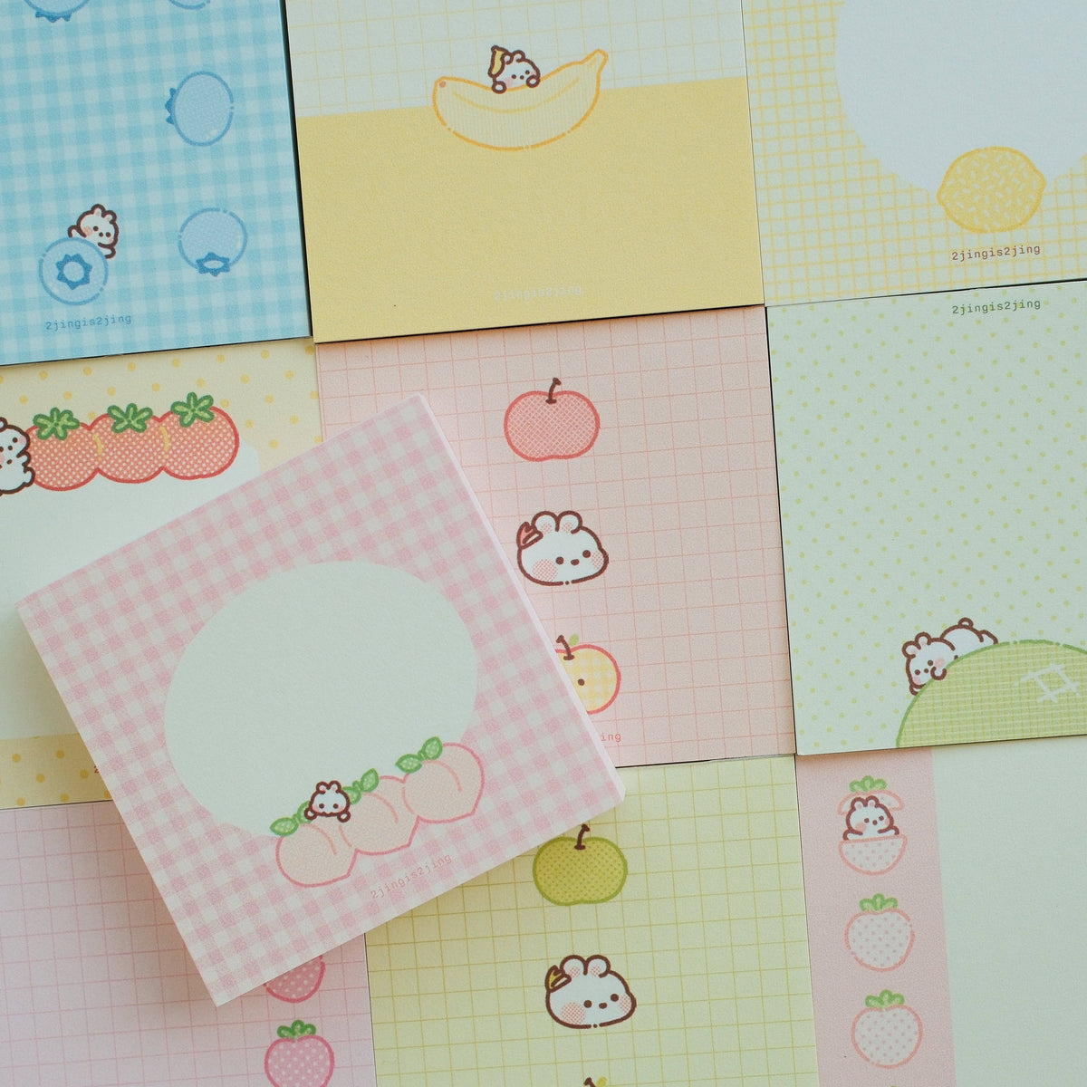 2jingis2jing Fruity Bunnie Mini Memo