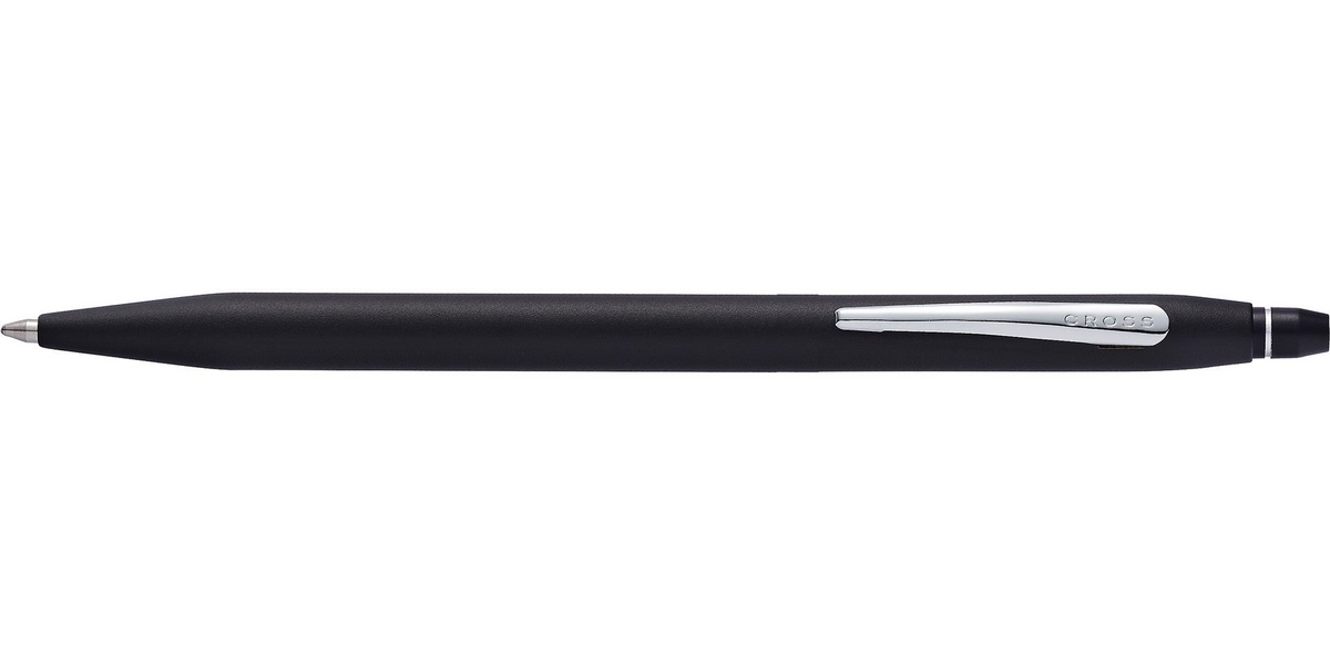 Click Classic Black Ballpoint Pen Side View