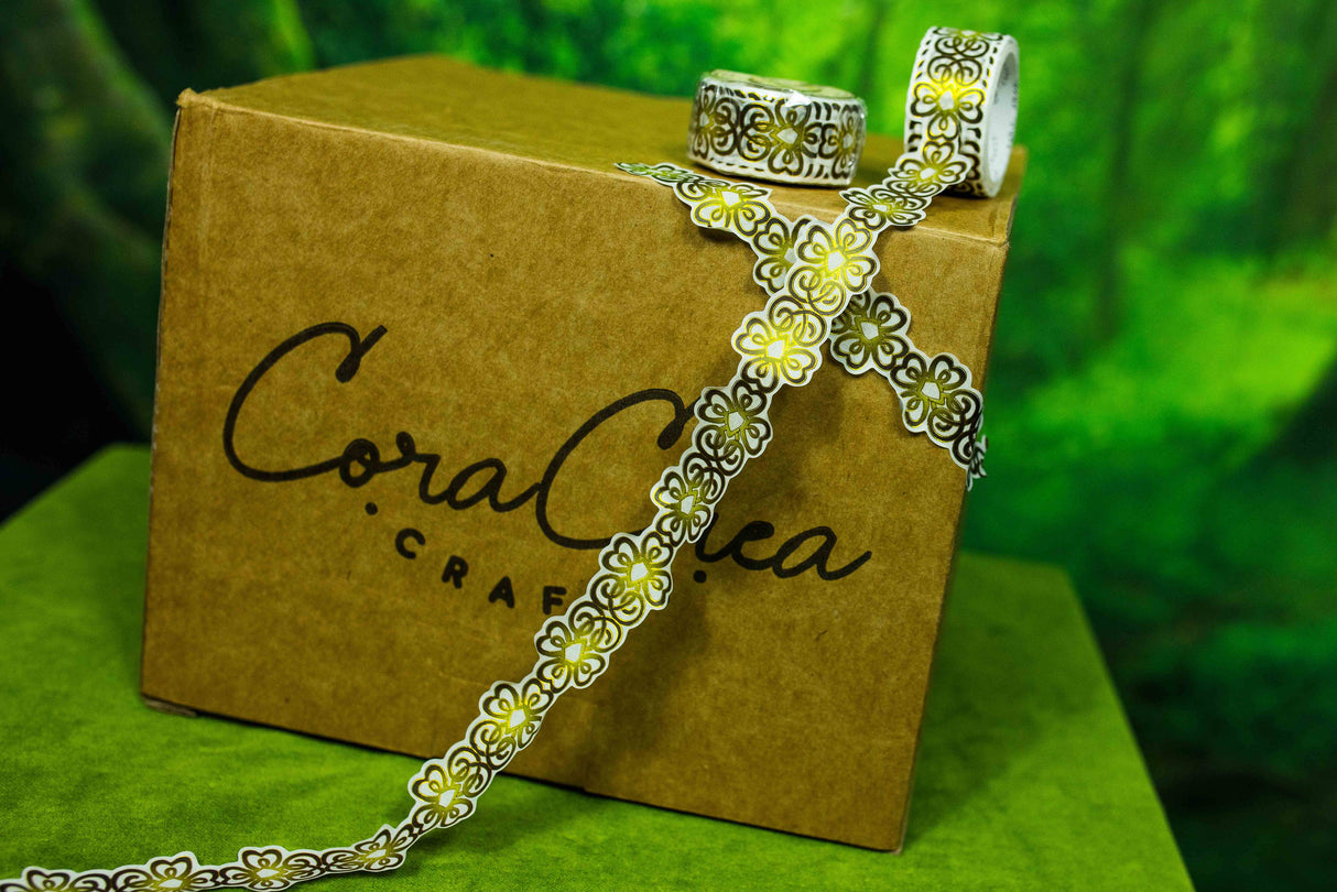 CoraCreaCrafts Celtic Leaf Cutout Foil Tape