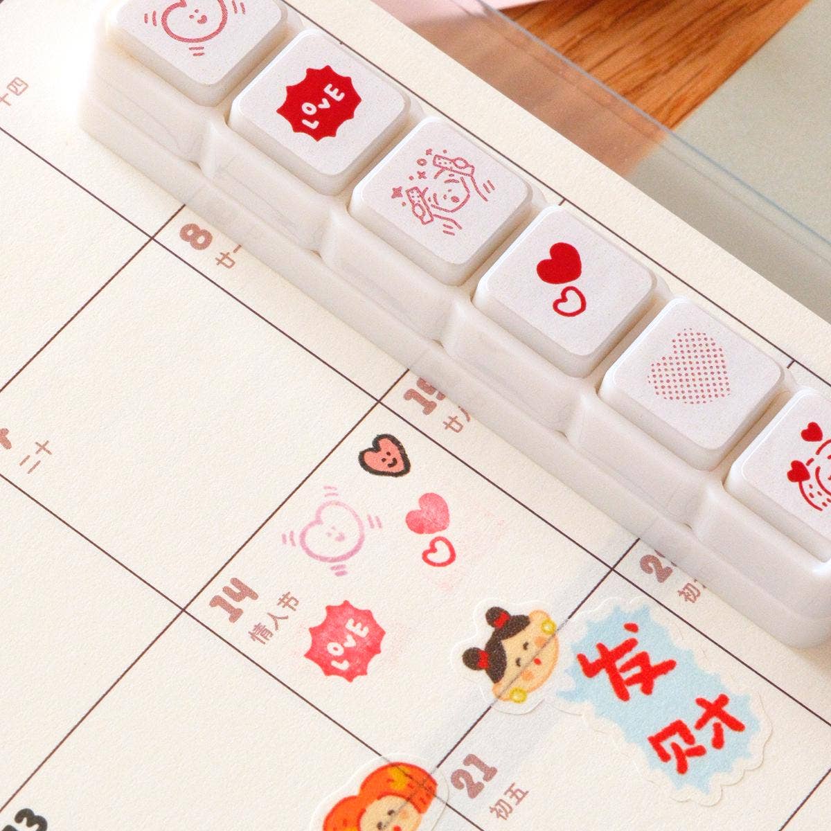 RiN! Studio Mini 6-in-1 Stamp - Heart