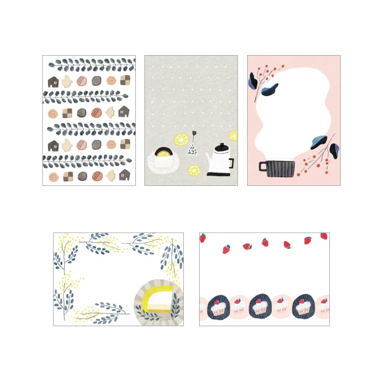 Papier Platz Emi Nakano Otegaru Memo Pad - Relaxing Snack Time