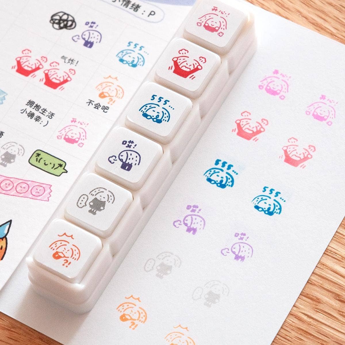 RiN! Studio Mini 6-in-1 Stamp - Mood