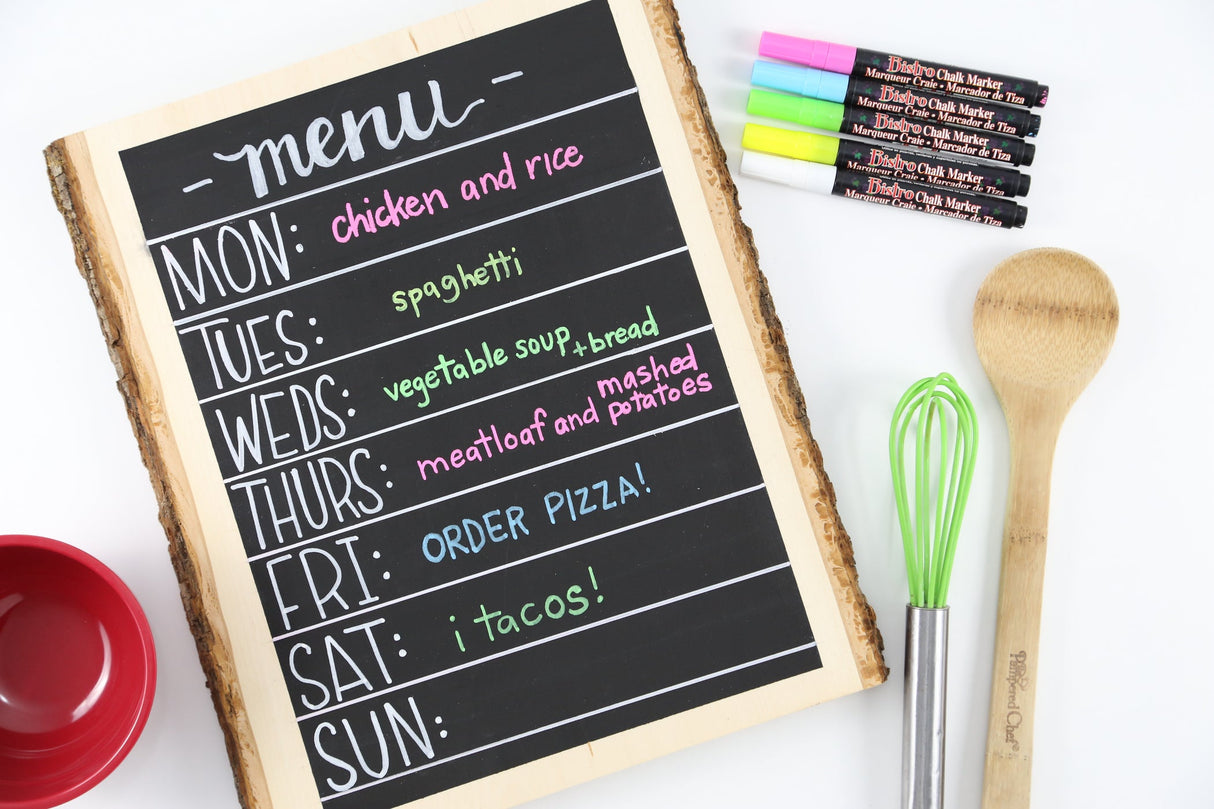 Bistro Chalk Fine Point Markers - Fluorescent A - Set of 4