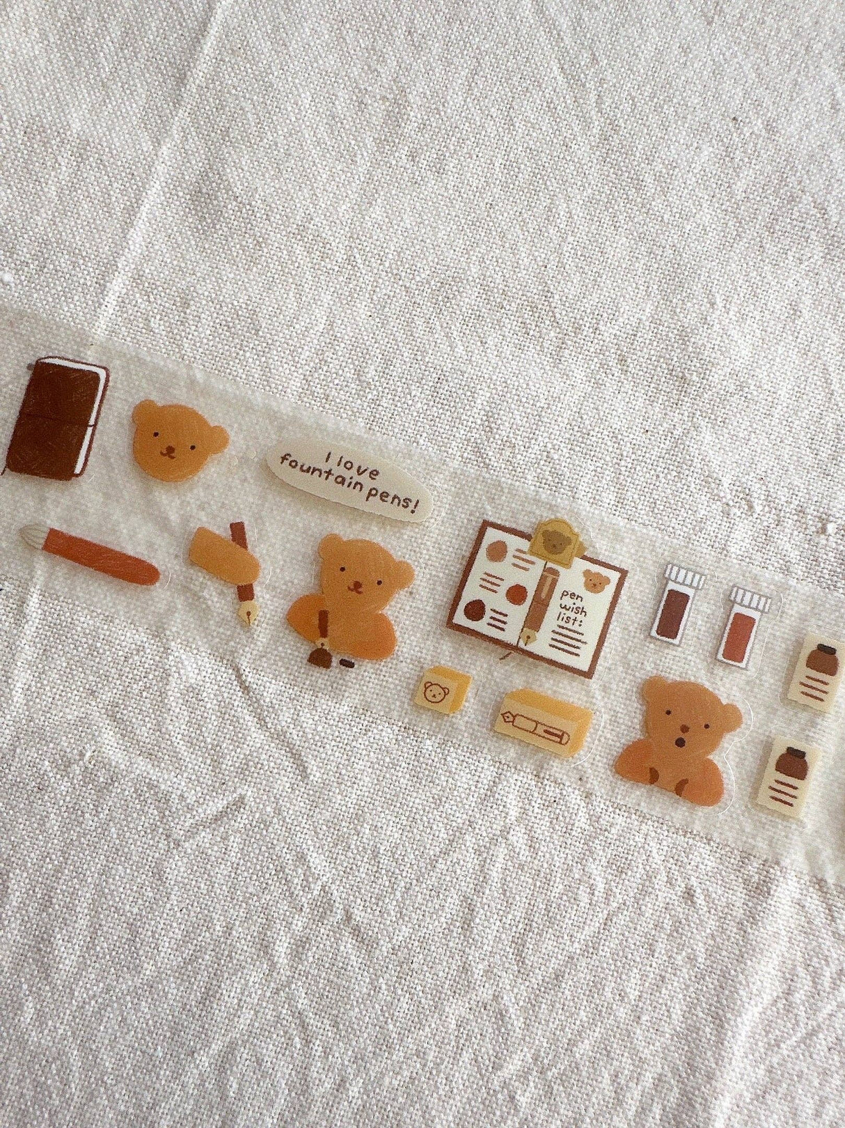 Bloom Paper Studio I Love Fountain Pens Kiss Cut PET Tape